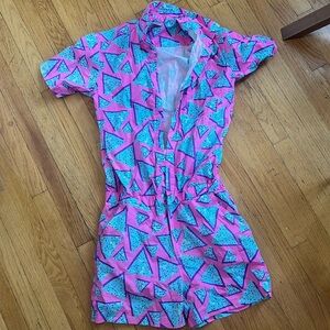 Zesties men’s pink neon romper